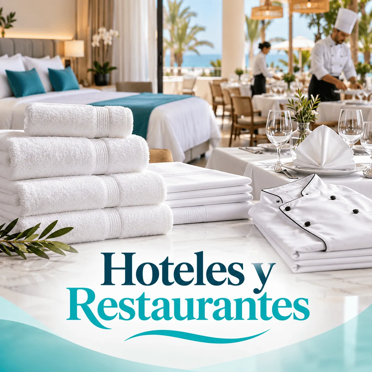 Hoteles y restaurantes: ropa de cama, mantelería y uniformes